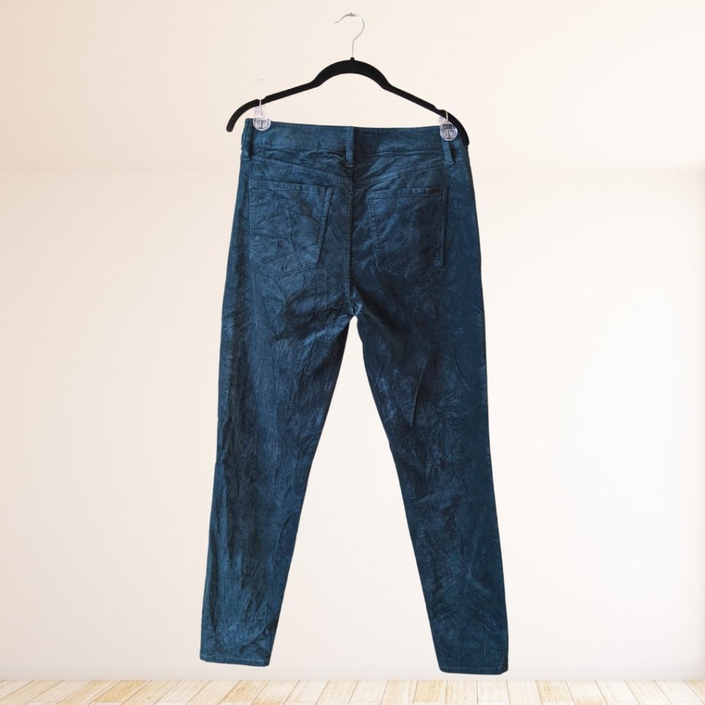 WHBM High-Rise Velvet Skinny Ankle Jeans - teal - size 6 - Picture 5 of 7